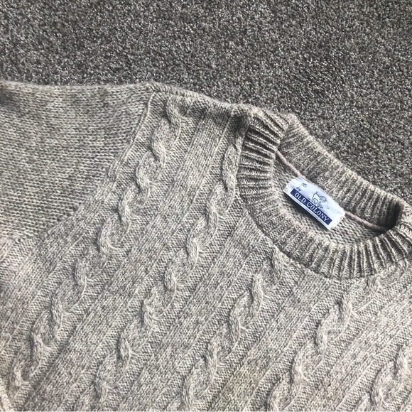 VINTAGE OLD COLONY CABLE KNIT WOOL SWEATER WOMENS SIZE - Picture 3 of 10